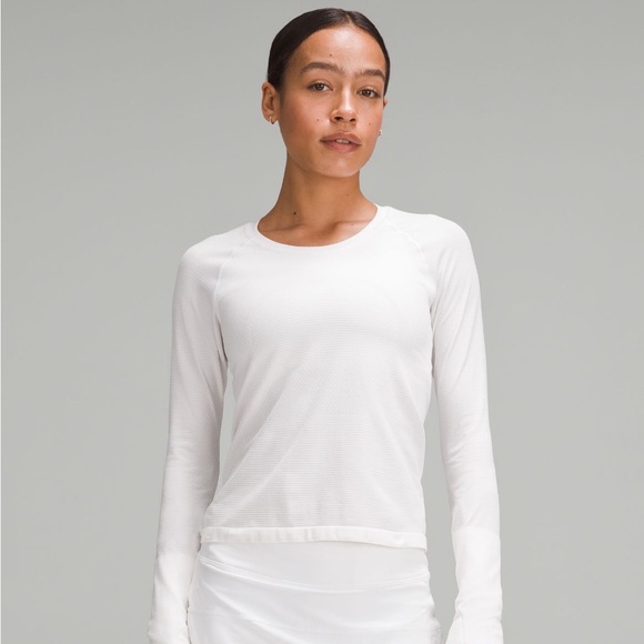 lululemon athletica Tops - White Lululemon Swiftly Tech race length size 4